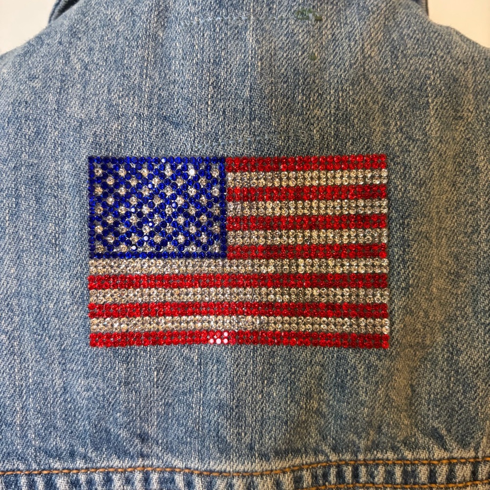 Wild Fable x Benson Boone Denim Vest - American Heart - Size S - Picture 10 of 14
